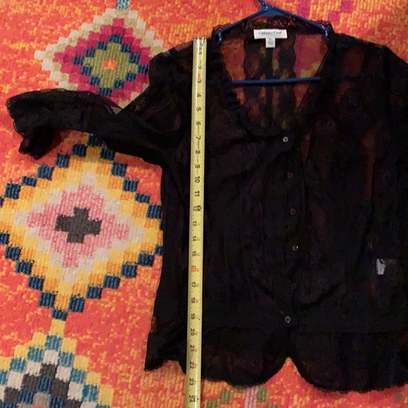 Coldwater Creek. Black See Through Lace. Size PMed - Picture 13 of 15